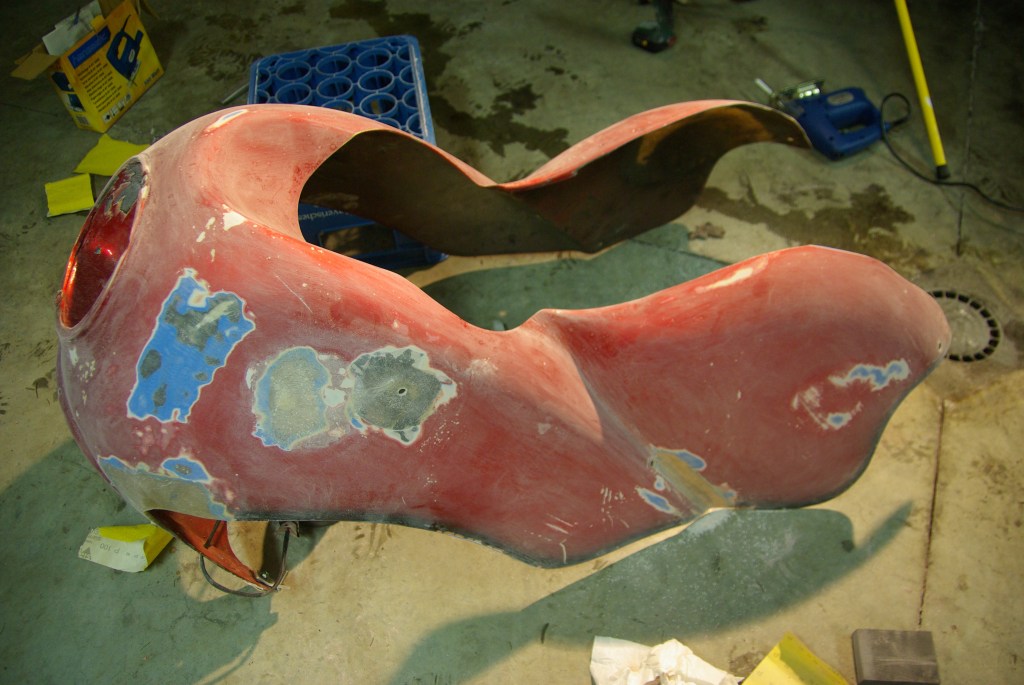 The prepared fairing....