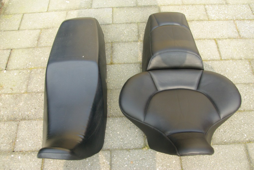 New All-day-long seat from Russell (right) compared to the normal XBR seat (left)