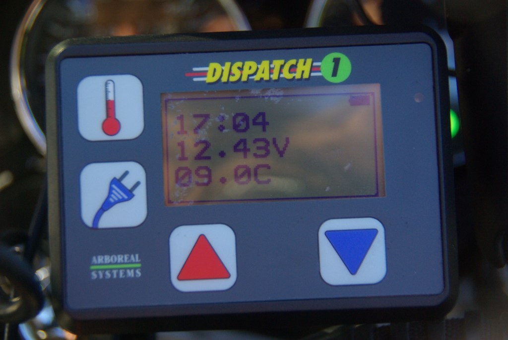 The display of the Disptch 1 in the cockpit.  