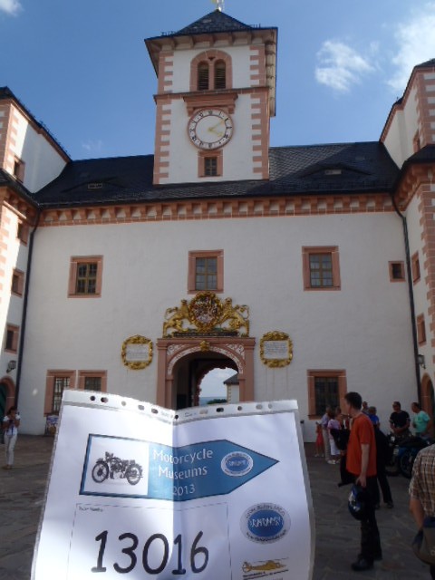 Schloss Augustusburg, home of another motorcycle museum. But no time to visit