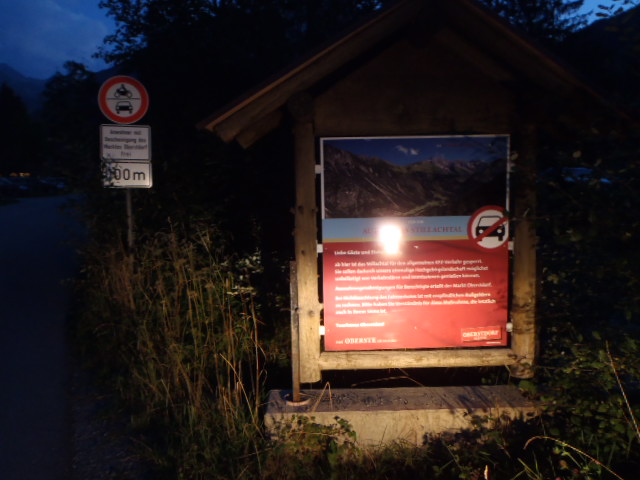 Southernmost point in Germany: end of the (public) road.