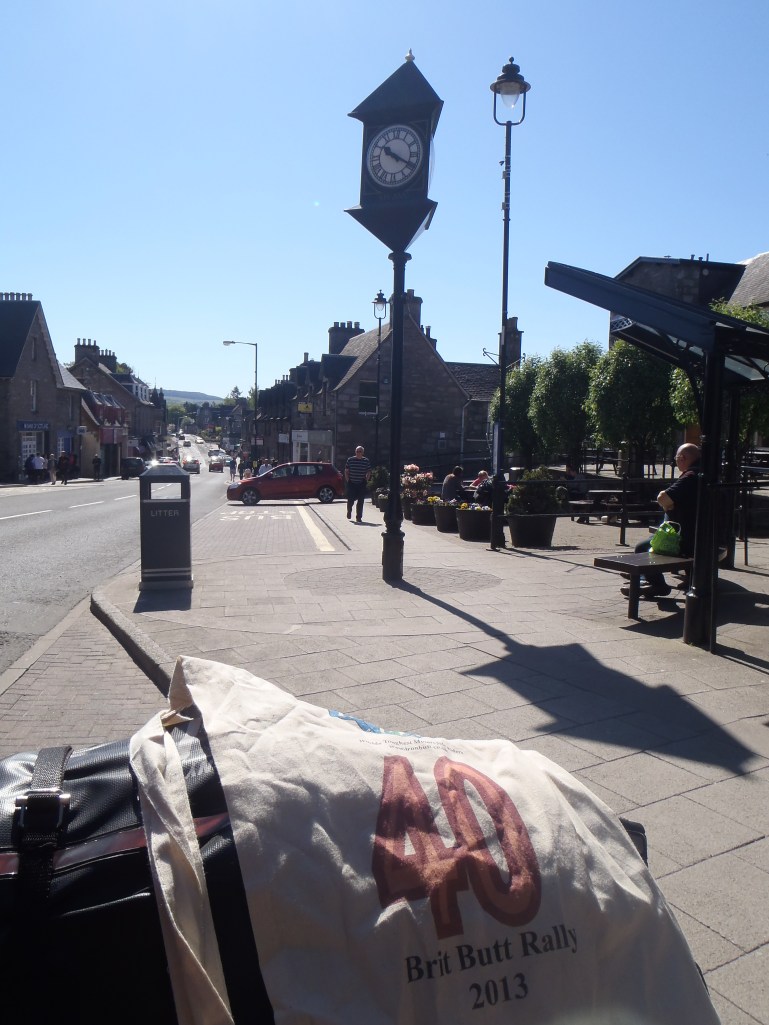 10:20 a.m. Pitlochry. First timed bonus.