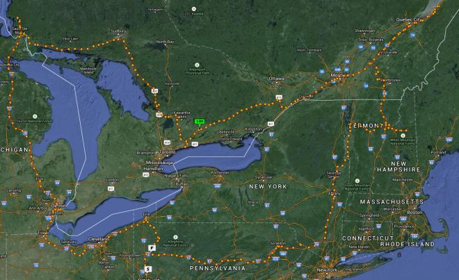My Leg 1 - 4700 km (2920 mls) in some relaxing 80 hours!