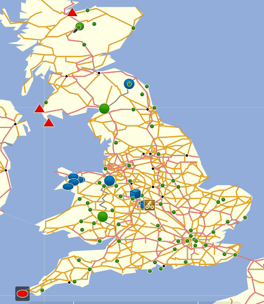 Combined bonus locations. Same symbol shapes belong to the same combo.