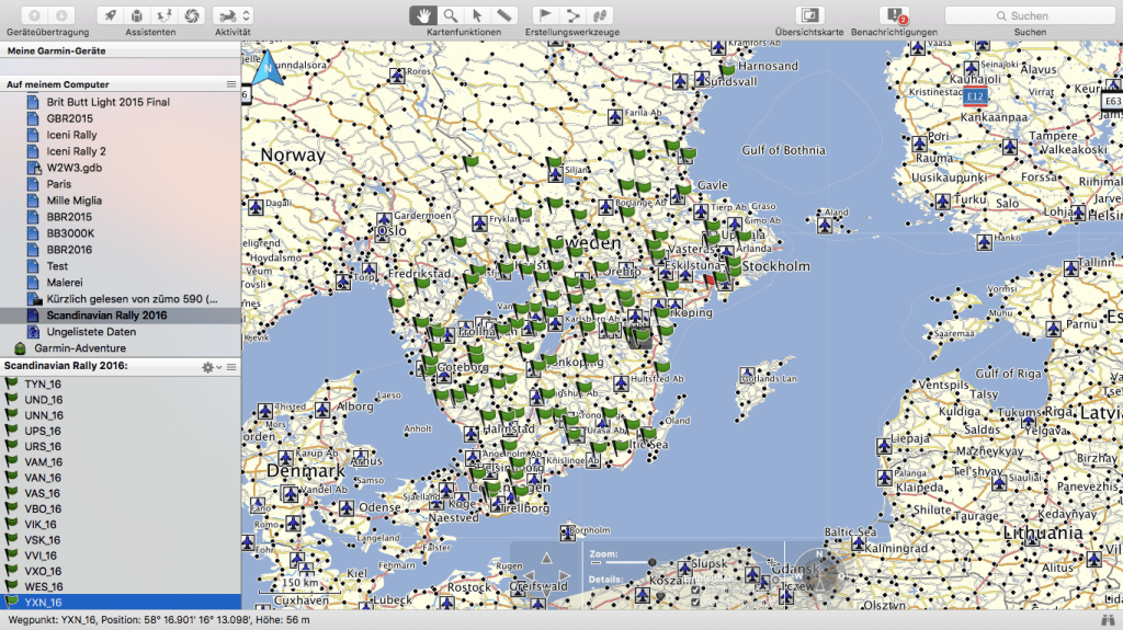 Bonus point location of the Scandinavian Rally 2016