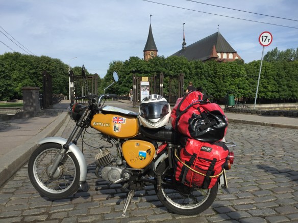 Even slower: a Simson in Kaliningrad.