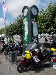 Magic 12 Rally.Düsseldorf.  I hadn't realised for 20 min that I had parked the bike right next to the photo location.