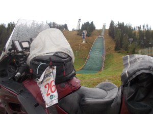Ski Jump, Slovakia. Lovely weather.